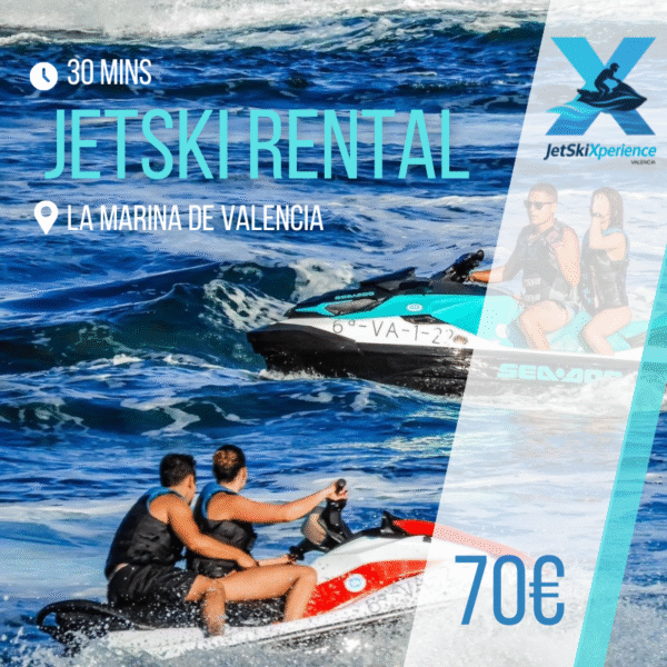 30-Minute Jetski Rental Valencia (1-2 People)